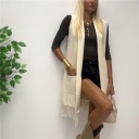 gilet lungo con frange place